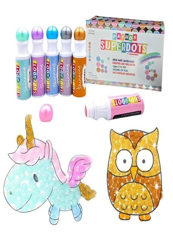 PATHOS INDIA Washable Dot Markers for Toddlers and Kids’ Bingo Daubers Dot Paint. Toddler Art Supplies.(18MM 60ML) - Image 1